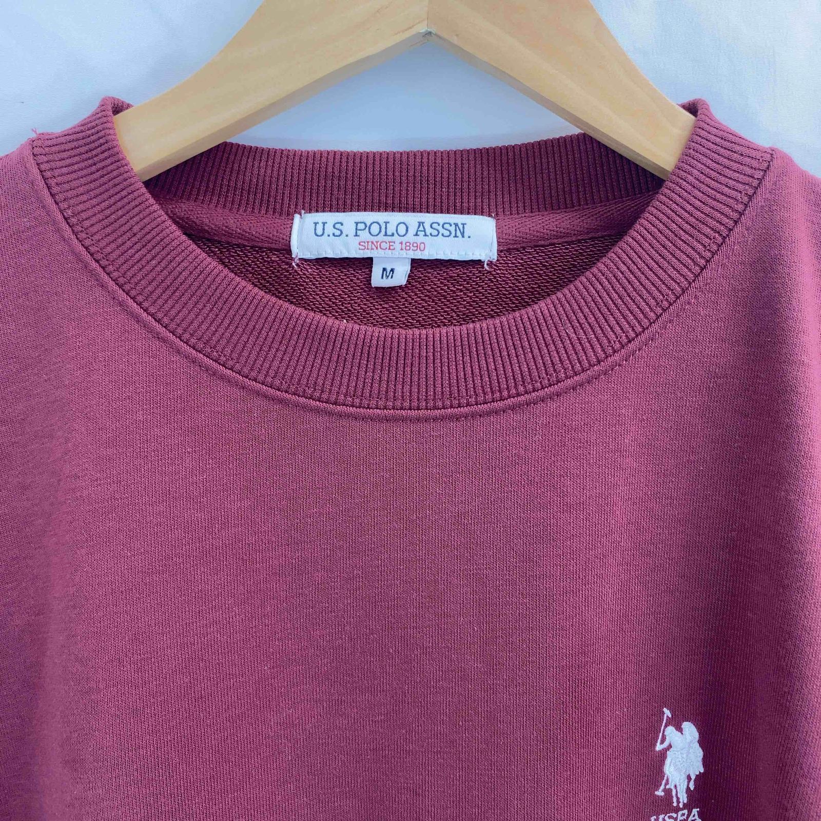 U.S.POLO ASSN. ユーエスポロアッスン メンズ Tシャツ（長袖）ワインレッド tk