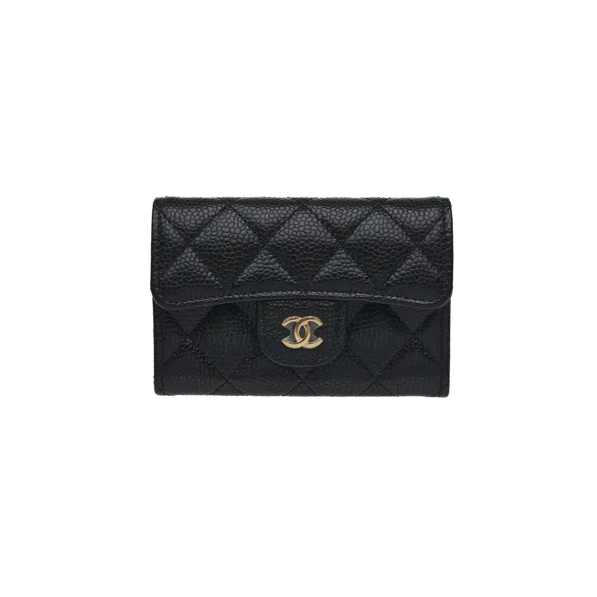 Chanel シャネル クラシック カードウォレット キャビア 金具