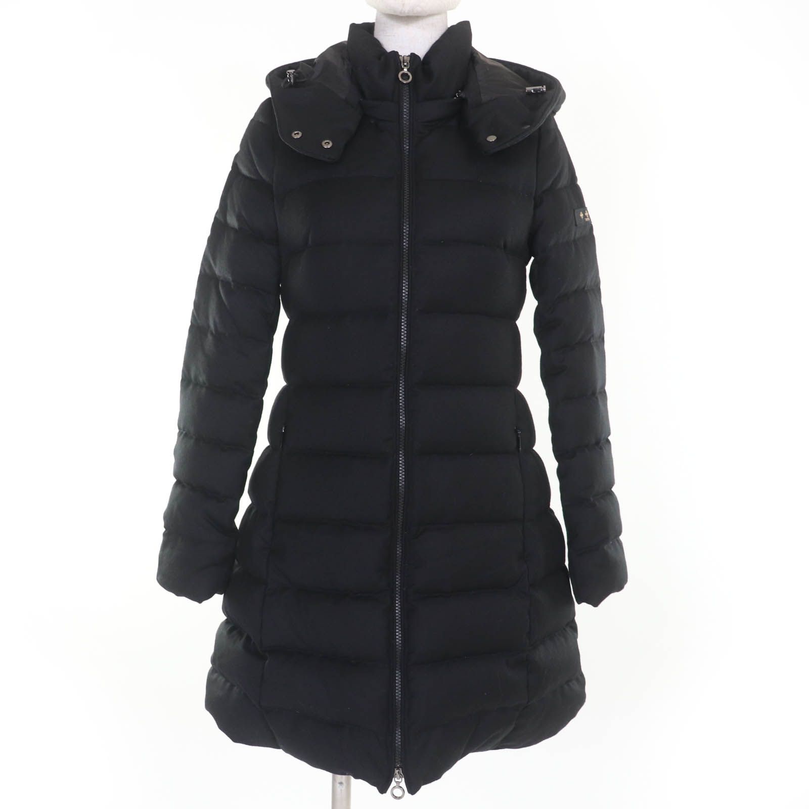 TATRAS タトラス 20AW LTLV20A4758 ZEJA ゼジャ ウール100％ フード付 ダウンコート ブラック 01 ハンガー付き レディース