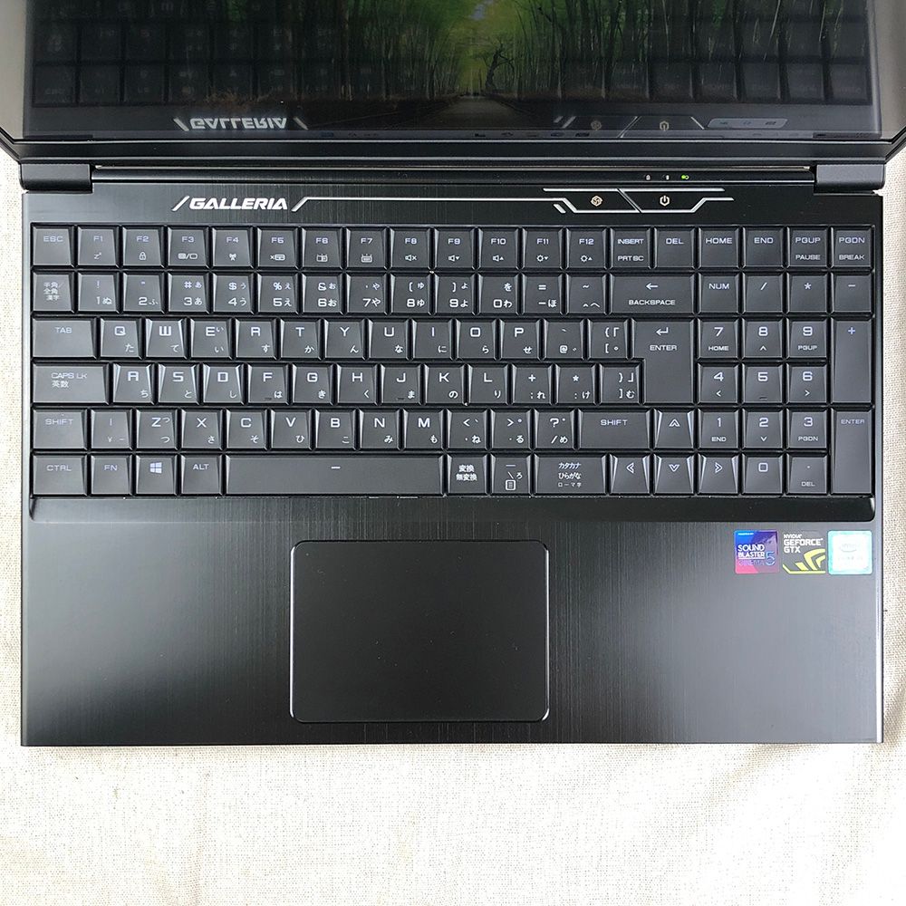 確認画面 ジャンク品ゲーミングノートPC パソコン GALLERIA ガレリア GCF1050TGF