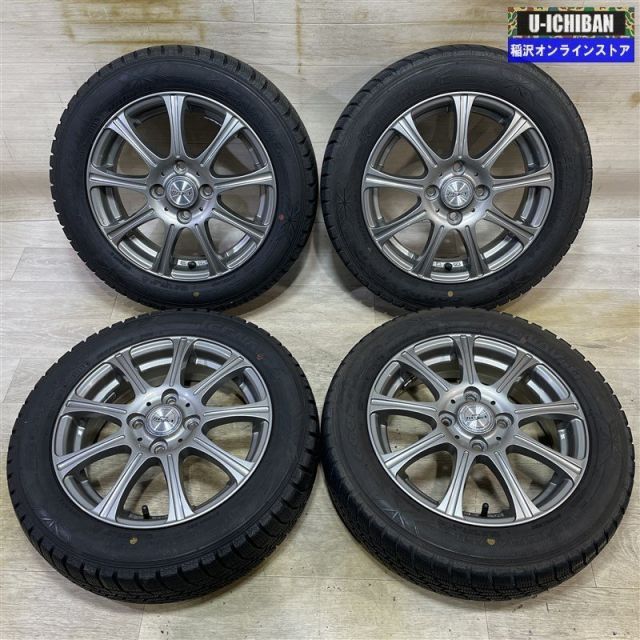 軽 軽自動車 等 DOS 4.5-14 45 4H100 グッドイヤー アイスナビ6 155|65R14 14インチ スタッドレス 4本セット 009k