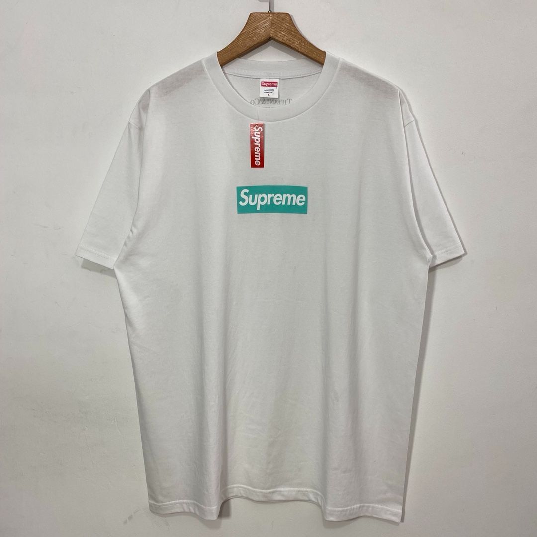 シュプリーム Supreme x Tiffany21FW Box Logo ゆったりとした半袖T ...