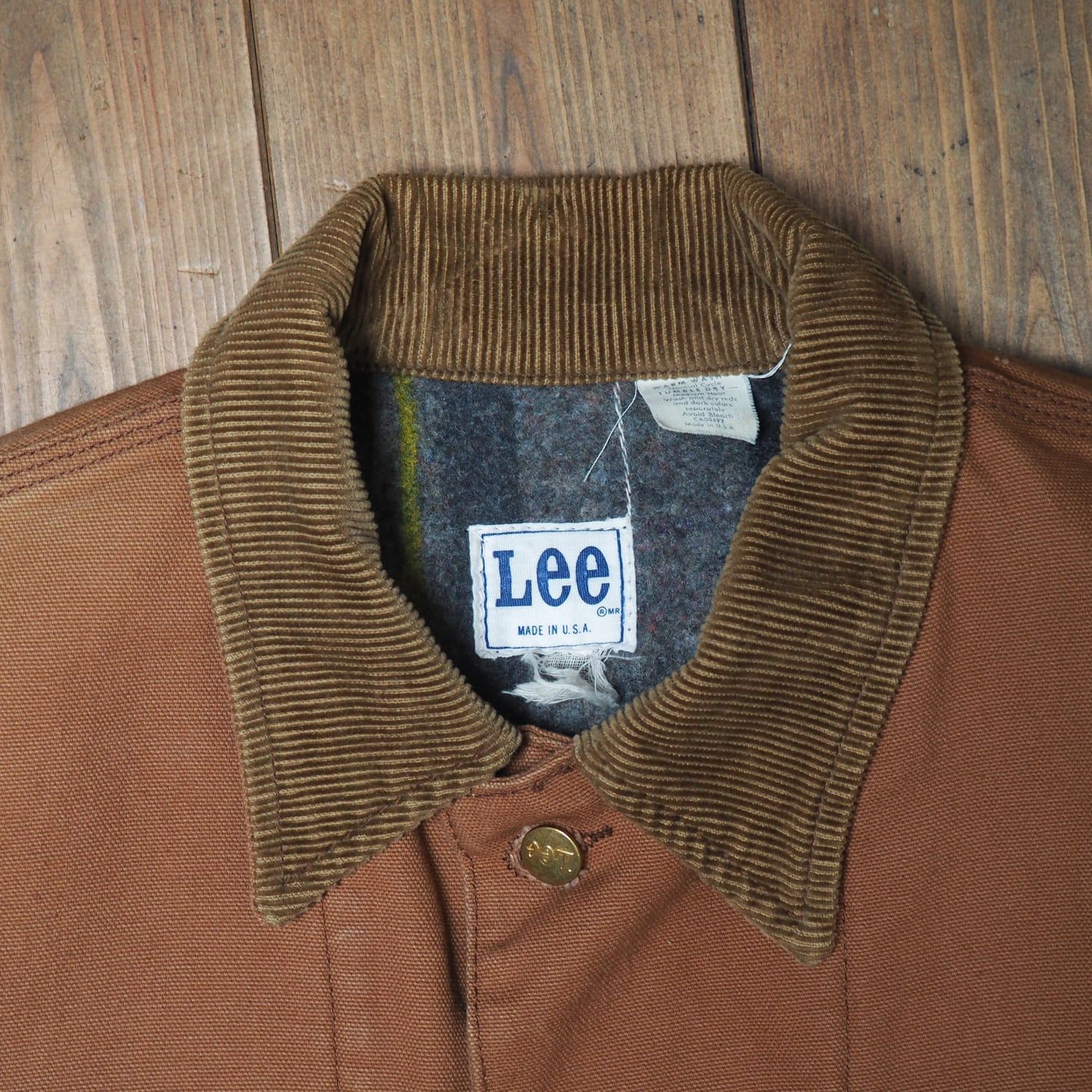 70s 80s ブラウンダック カバーオール Lee ビンテージ ライナー