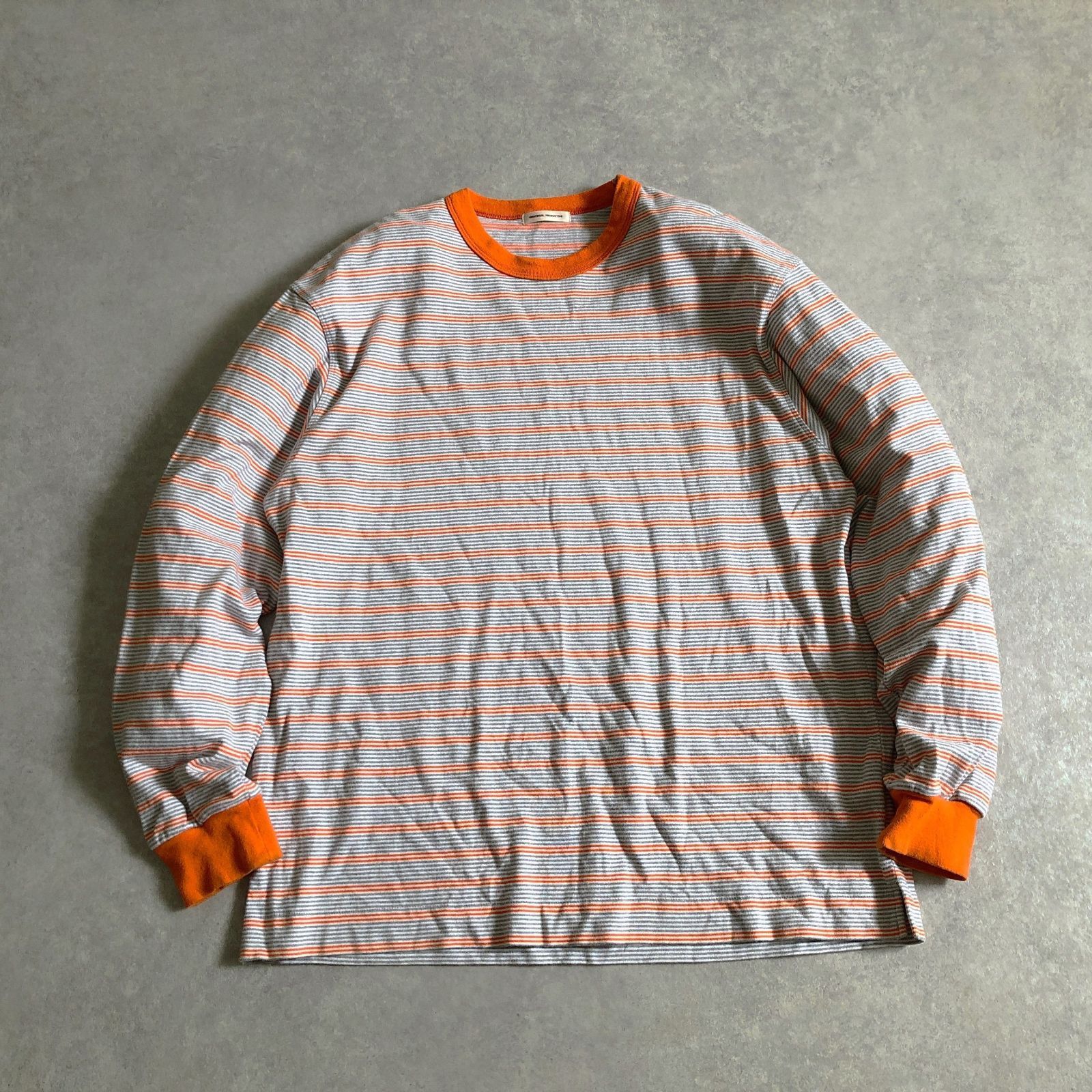 UNIVERSAL PRODUCTS 1LDK マイクロマルチボーダー L/S Tシャツ ロンT 