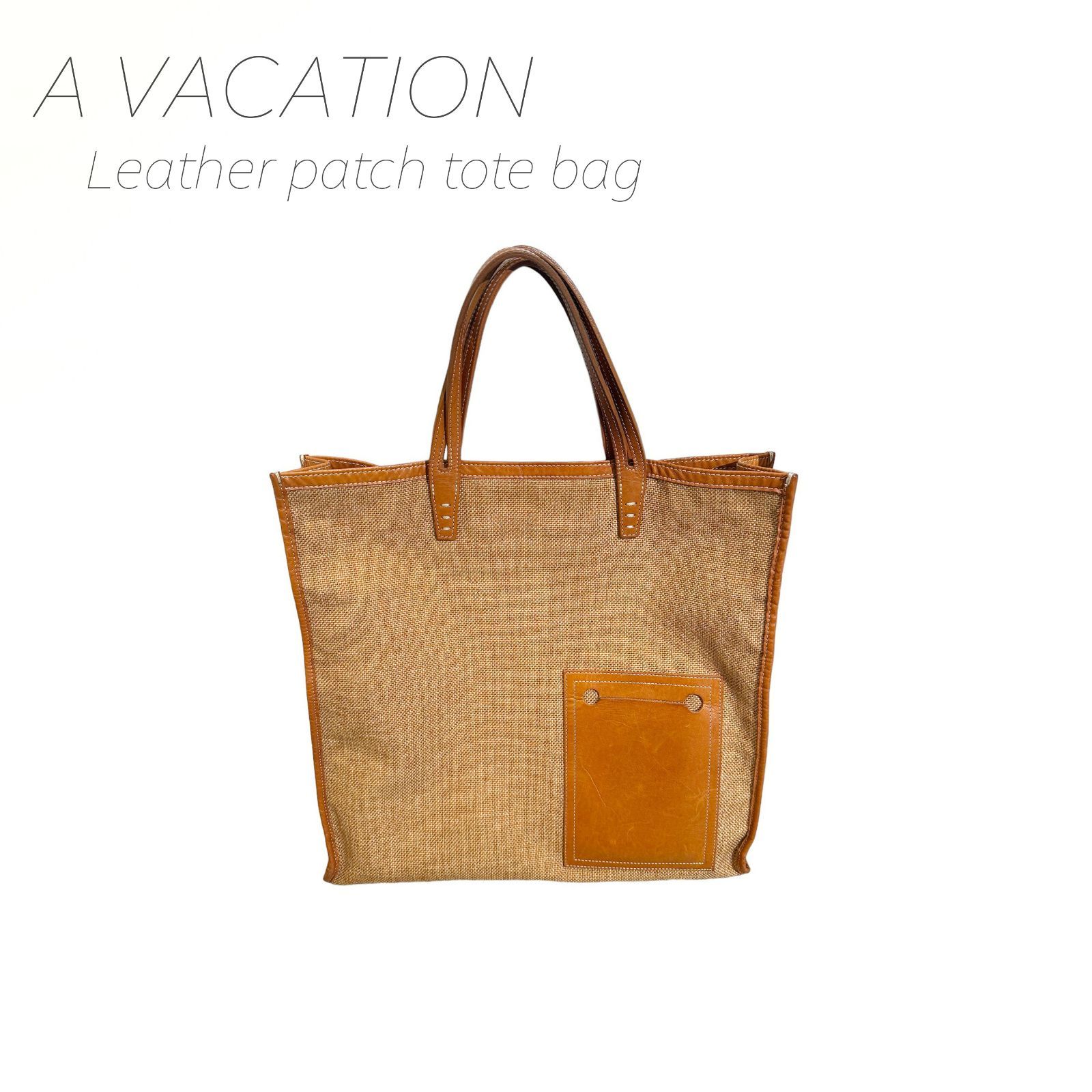 A VACATION／IENA別注 レザーパッチトートバッグ 【公式通販】