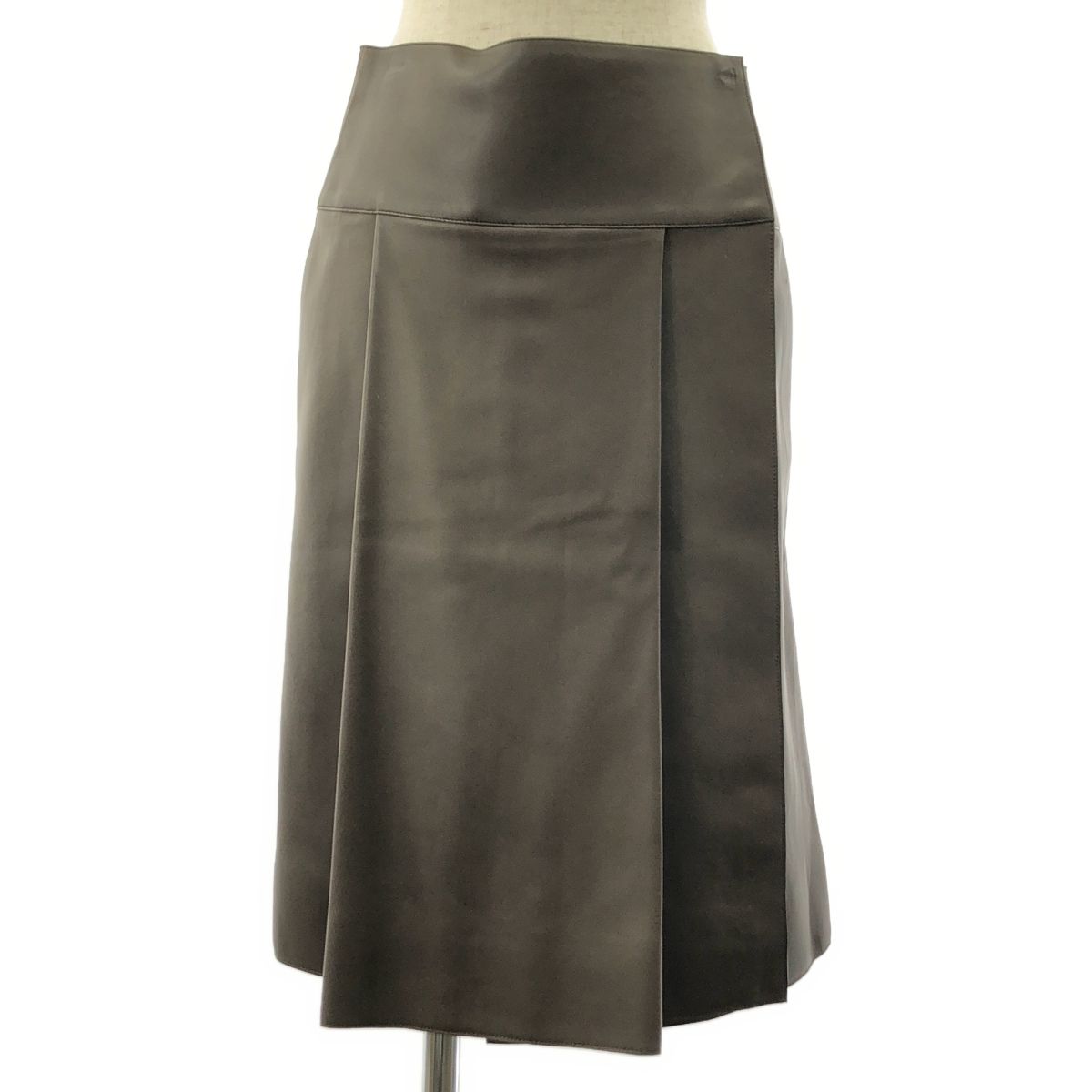 美品】 HERMES / エルメス | 羊革 ラムレザー ロゴボタン フック式  