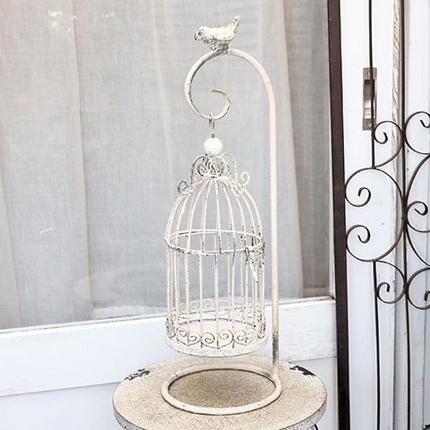 インテリア雑貨 アンティーク調 鳥かご ブランテーブルスタンド ケージ
