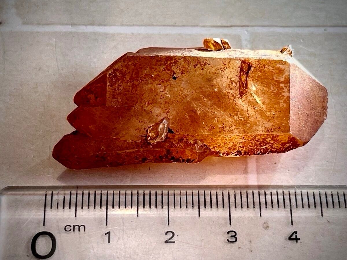 カテドラル❁⃘*.゜タンジェリンクォーツ ダブルポイント レインボー