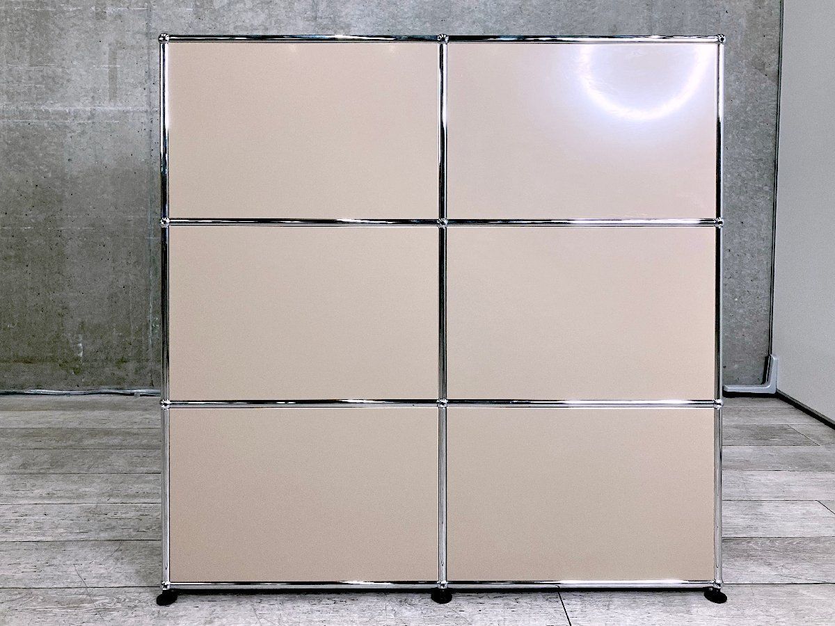 USMハラー 2段 キャビネット サイドボード ベージュ 【中古】USM