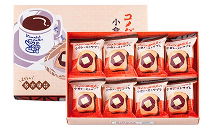 【コメダ珈琲店の小倉トーストサブレ】8個入り×4箱　新品未開封品 コメダ珈琲店の小倉トーストサブレ】8個入り 紙袋付き 新品未