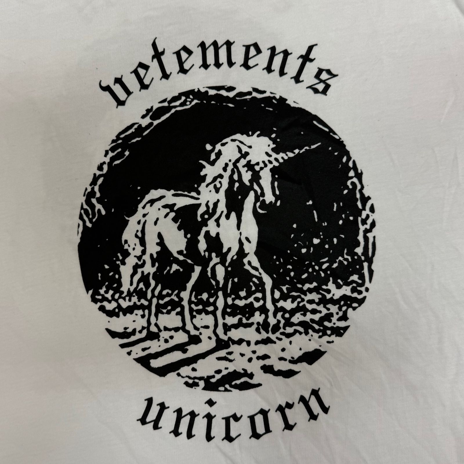 VETEMENTS 22SS Double Unicorn T-shirt ダブルユニコーンTシャツ  