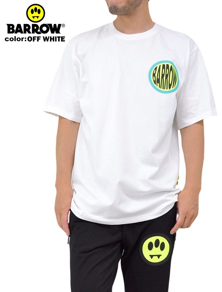 BARROW バロウ バッグプリントTシャツ JERSEY T-SHIRT UNISEX BARROW バロウ バッグプリントTシャツ JERSEY T-SHIRT UNISEX