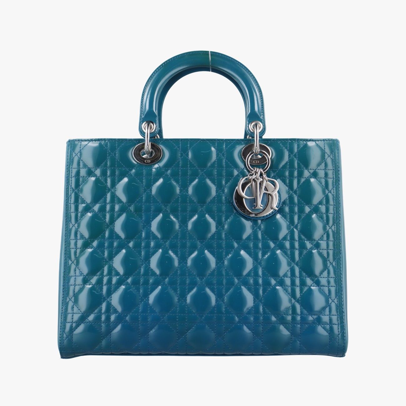 DIOR マイクロバッグディオール　レディディオール　ブルーグリーン　パテント DIOR ディオール ショルダーバッグ レディディオール マイクロ