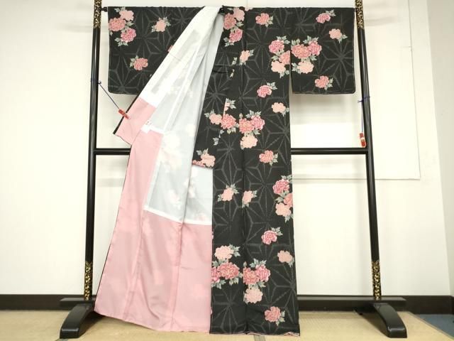 平和屋着物□リョウコキクチ R・K 小紋 舞花文 洗える着物 AAAX7166fw