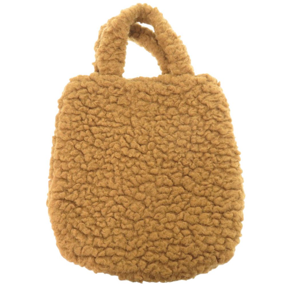 グッチ 宇宙家族ジェットソン アストロ The Jetsons Astro 752175 ウール ブラウン ハンドバッグ 茶 0637 GUCCI