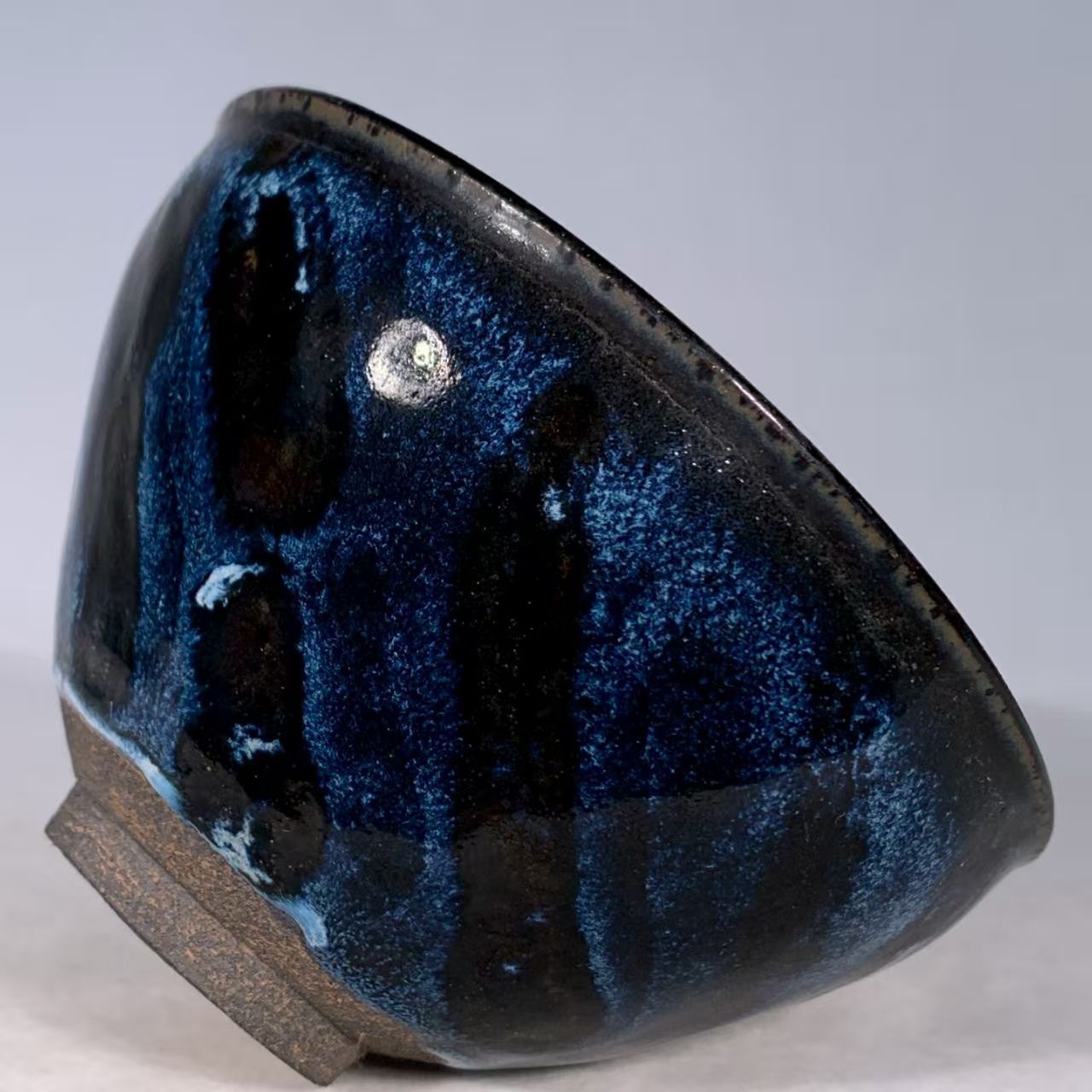 中国時代物.旧蔵.宋建窯盞. 窯変釉.天目茶碗.茶道具.古美術.古陶磁