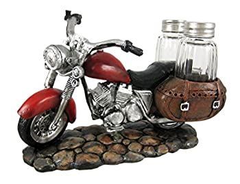 SPICY RIDER Retro Motorcycle Salt & Pepper Shaker Set by Things2Die4