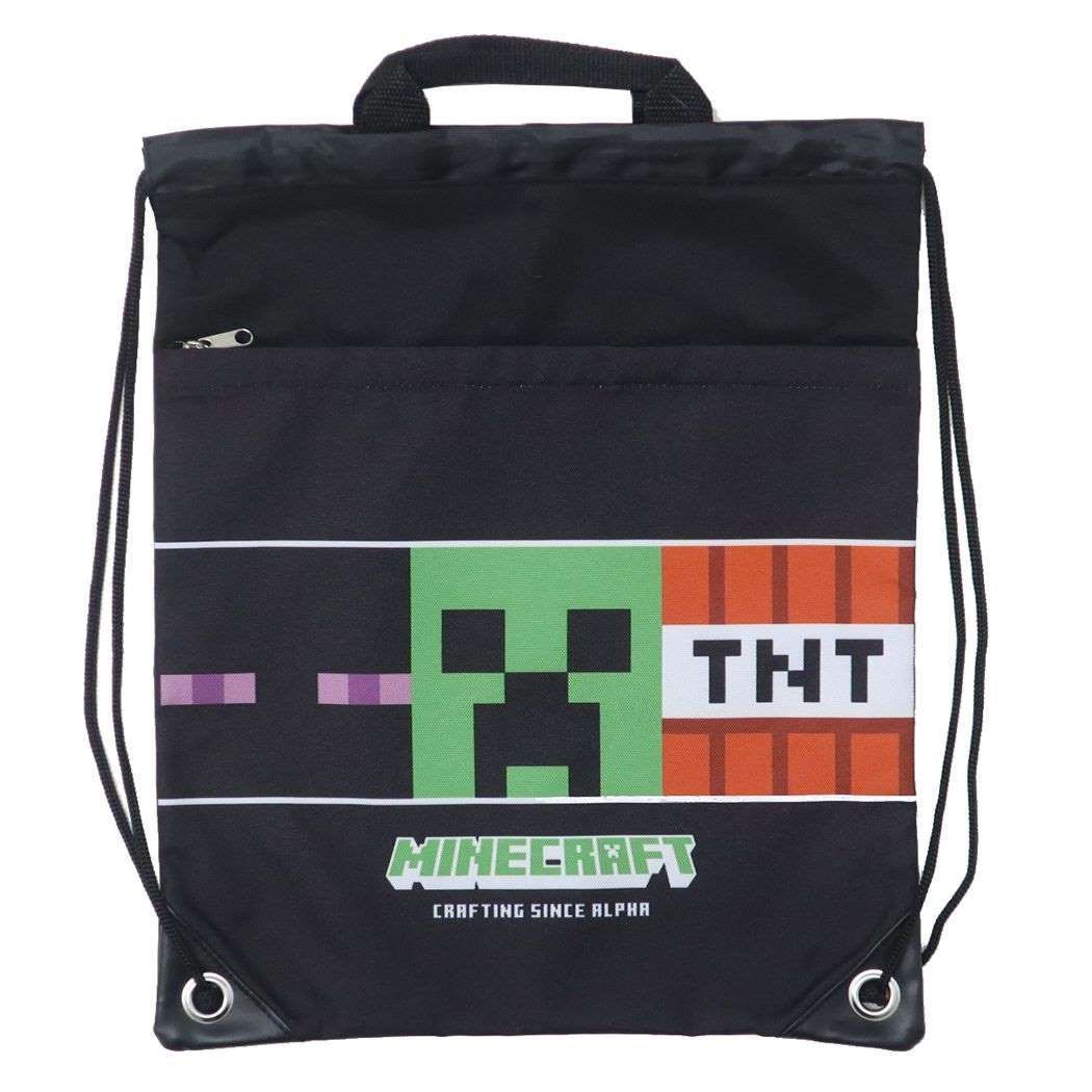 マインクラフト プールバッグ ナップサックビーチバッグ クロ Minecraft ニシオ 海プール サマーレジャー用品 ゲームキャラクター グッズ 