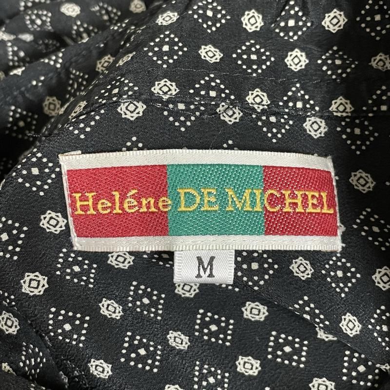 古着 Helene DE MICHEL / ヘレンミッシェル 長袖 総柄 シルクシャツ