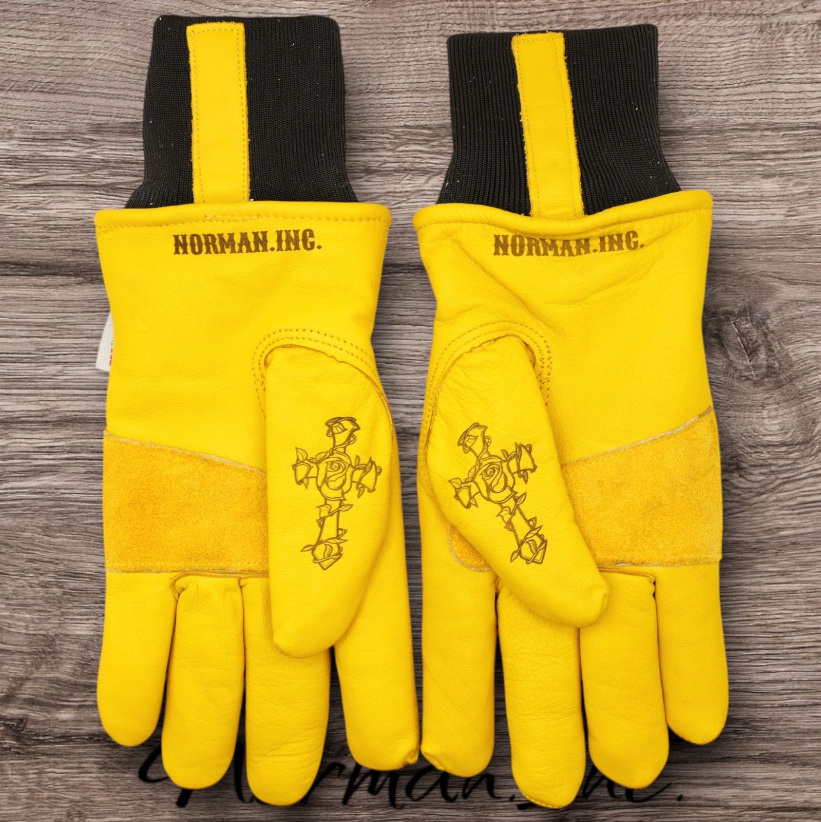 牛革冬用保温綿裏起毛レザー グローブバイク手袋ツーリングLサイズ