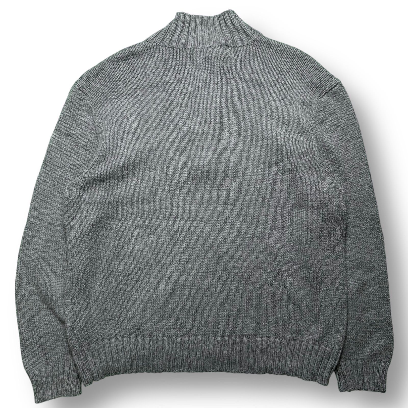 90's Polo by Ralph Lauren Henry Neck Cotton Knit Sweater 【XXL