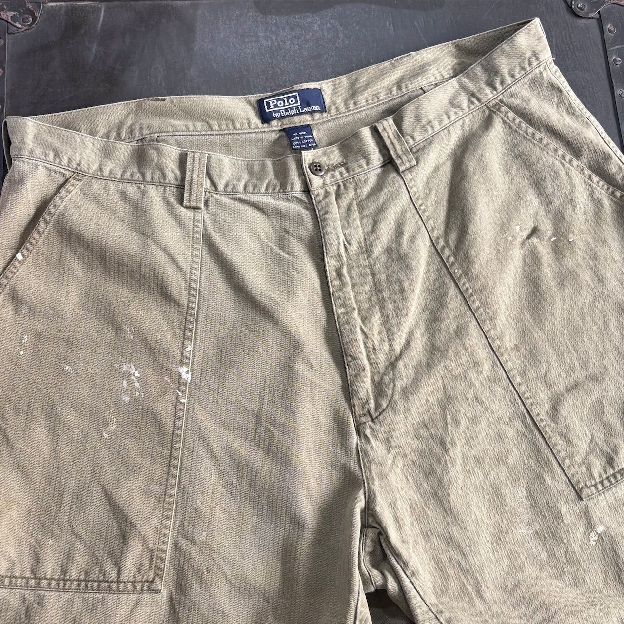90〜00s Polo by Ralph Lauren ベイカーショーツ ヘリンボーン