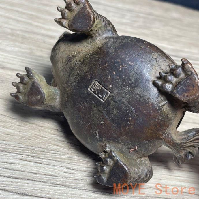 銅 細工 金銭竜亀香炉 茶台香炉 事務室薫香炉 装飾品 工芸品 置物 銅 細工 金銭竜亀香炉 茶台香炉 事務室薫香炉 装飾品 工芸
