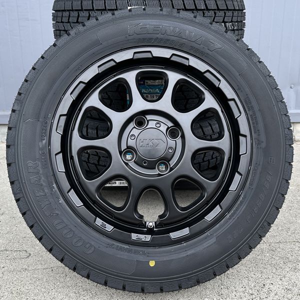 Goodyear スタッドレスタイヤ 14インチセット 165/65R14 グッドイヤー 165/65R14 スタッドレスタイヤ ホイール 4本セット