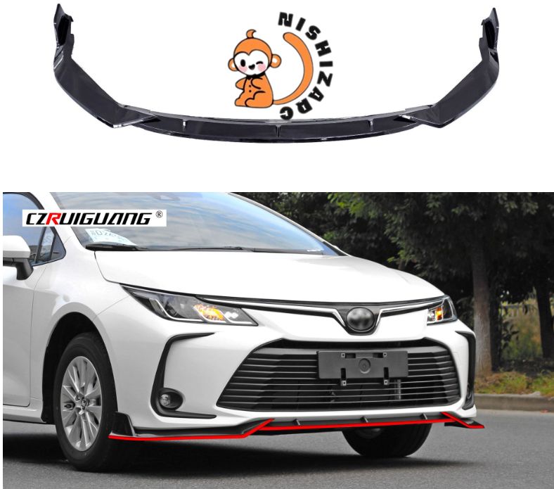 トヨタ カローラ 2019 2025 三段式 フロントリップスポイラー2色選択