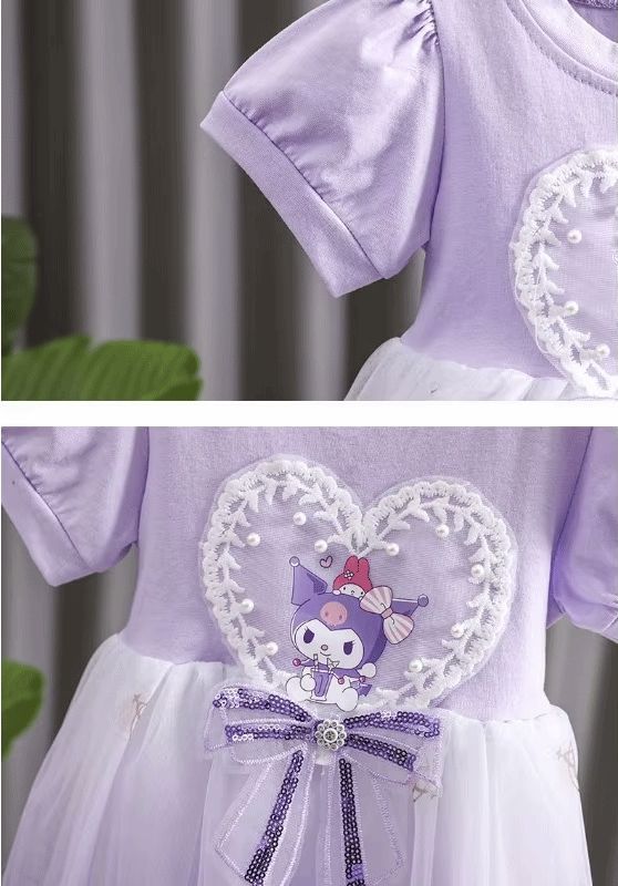 クロミちゃん ワンピース キッズ 半袖 ワンピース クロミ クロミちゃん