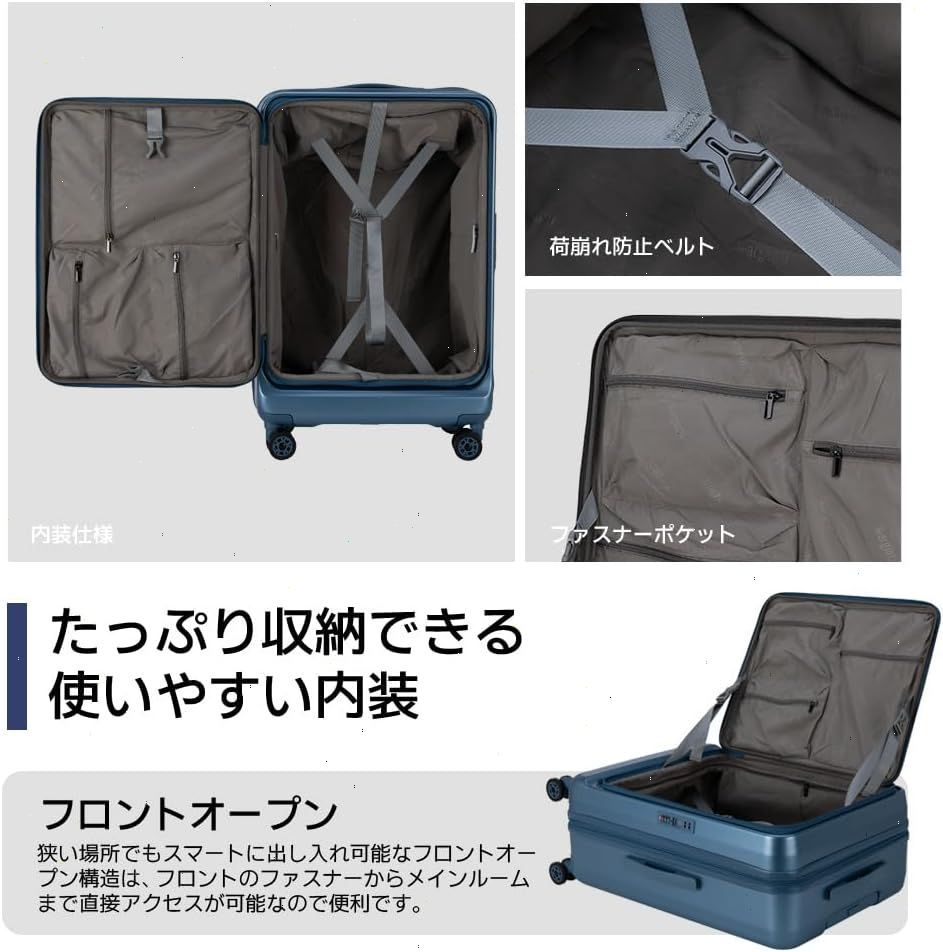 S M 2点入り 大量在庫 耐衝撃 静音 ABS PC キャリーバッグ 軽量 機内持ち込み 日乃本キャスター 前開き 拡張機能付き YKKファスナー ピンク キャリーケース ズ フロントオープン スーツケース TALLINNNEXPO_COM