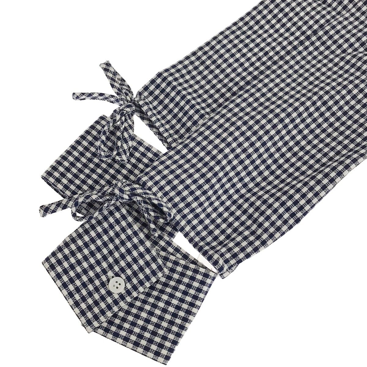 Soduk スドーク 20SS ribbon everywhere shirt ギンガムチェックリボン 