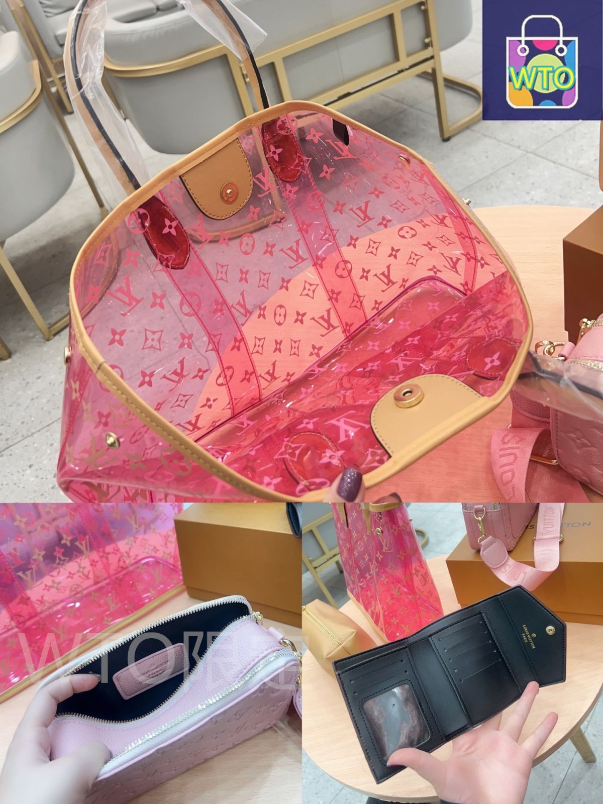 本日特価] TOP New 2025 高品質3点セット - Lv ピンクジェリー