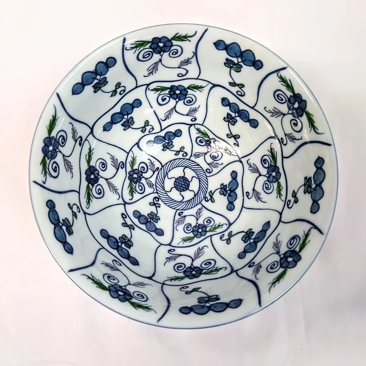 有田焼 源右衛門窯 染錦なずな紋 麺鉢 源右衛門 3鉢おまとめセット