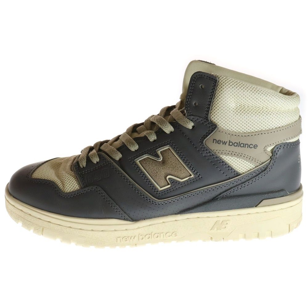 驚きの破格値，格安 New Balance (ニューバランス) ×Aimé Leon Dore BB650RO1 エメレオンドレ レザー ハイカットスニーカー グレー US11/29cm スニーカー