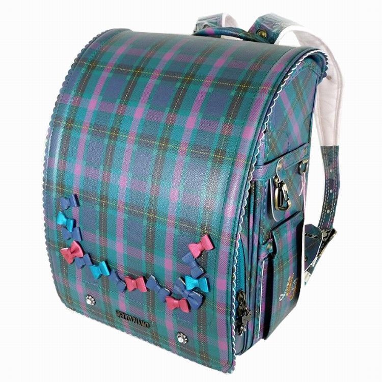おすすめ お買い得 定価110 000円 メゾピアノ ランドセル 女の子用 ヴィヴァーチェ A4フラット マドラスチェックグリーン リボン mezzo piano