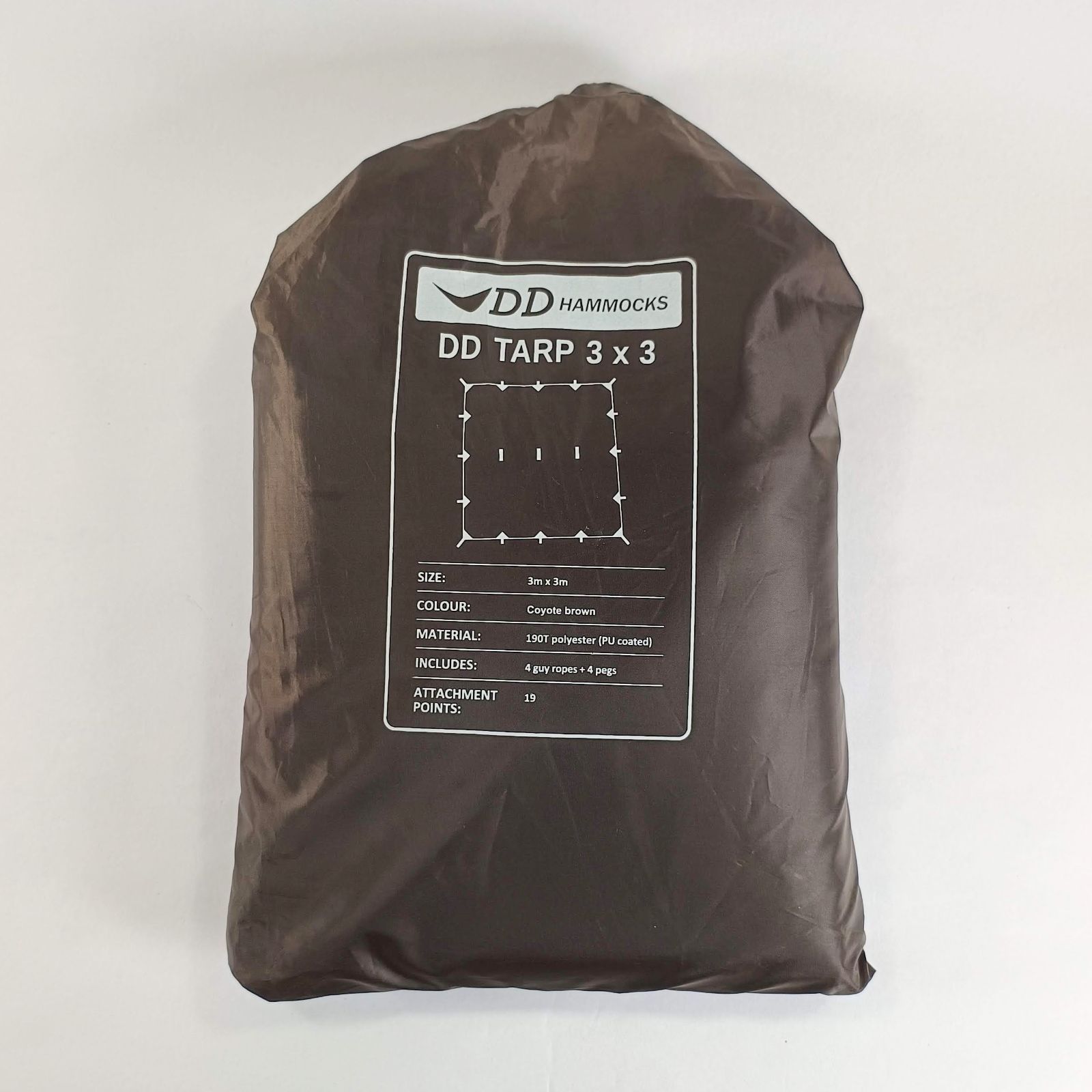 DD TARP 3 x 3 コヨーテブラウン(開封済み未使用品) Amazon | DD Hammocks DD タープ 3×3 (コヨーテブラウン) | DD