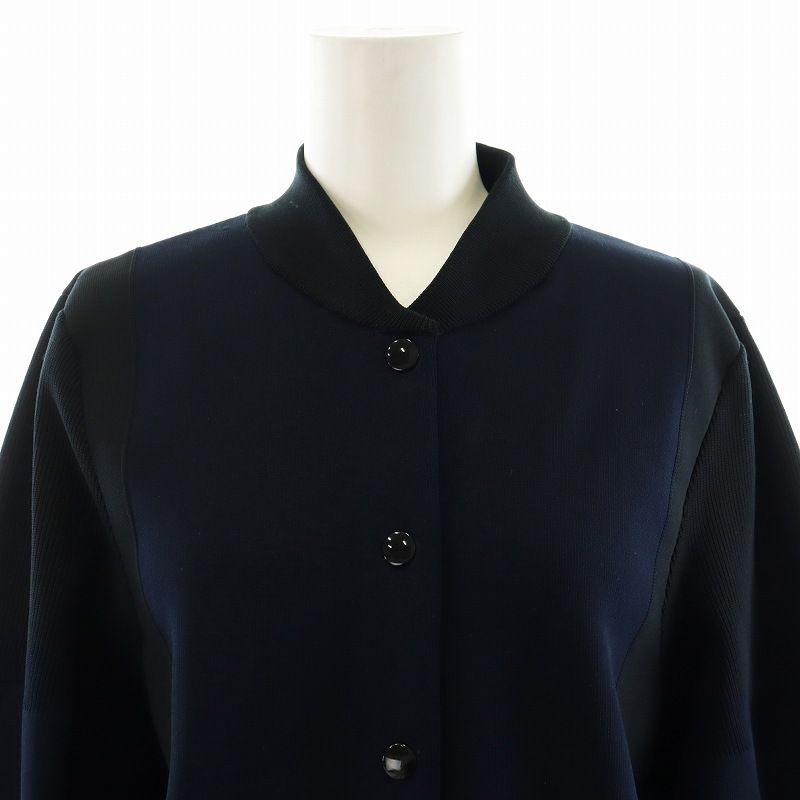 美品◇ENFOLD Knit Jumper ニットブルゾン　ネイビー38 美品◇ENFOLD Knit Jumper ニットブルゾン ネイビー38 ENFOLD Knit