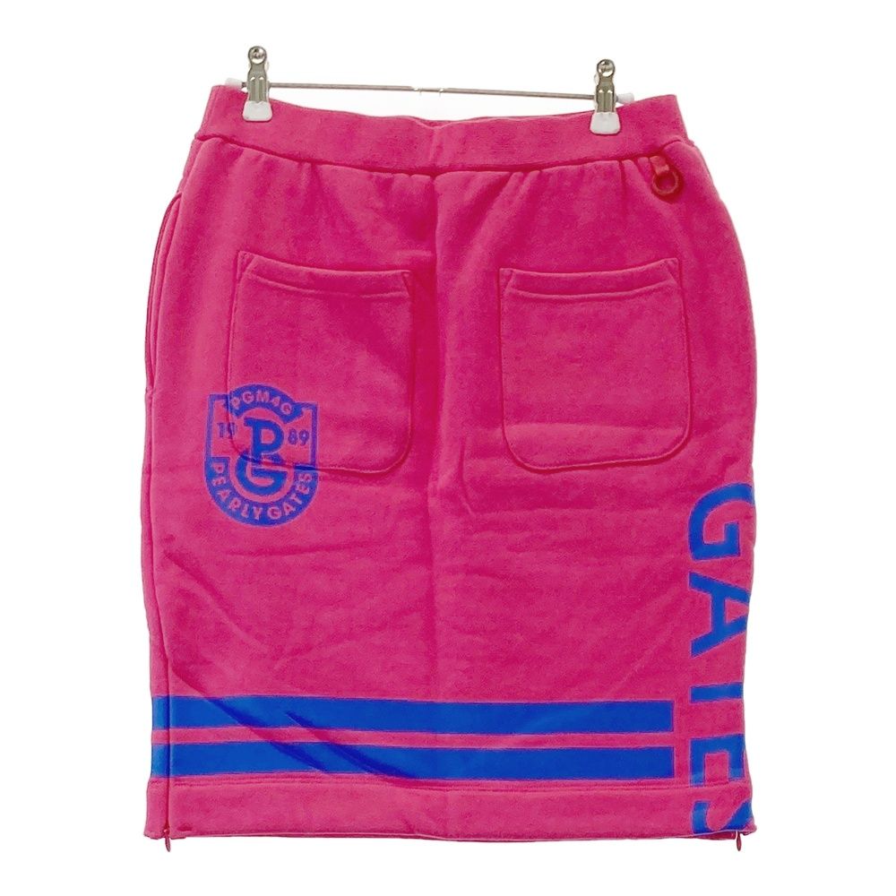 サイズ 1 PEARLY GATES パーリーゲイツ 055-0134022 裏起毛 スウェットスカート ピンク系 240101532649 ゴルフウェア レディース ストスト