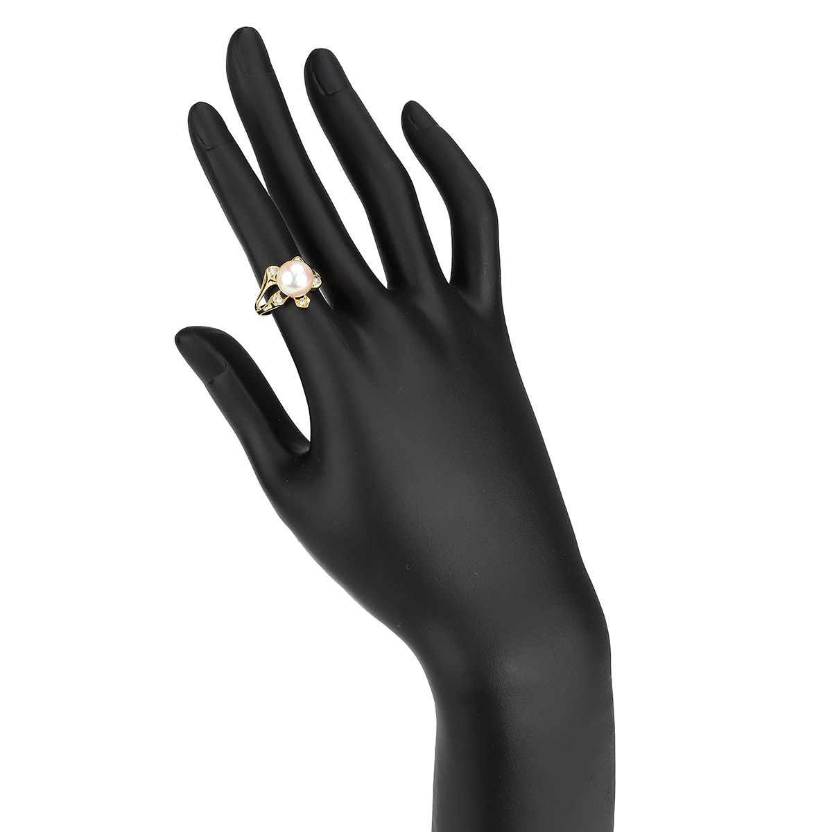 和光 パール フラワーデザイン リング 指輪 KD 41083 831 アコヤ真珠  