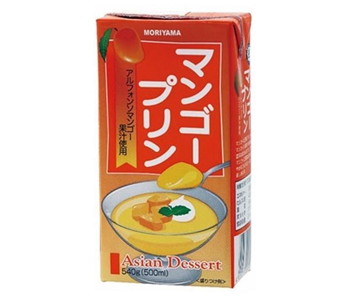 守山乳業 MORIYAMA マンゴープリン 540g紙パック×12本入× 2ケース ｜ プリン デザート お菓子 マンゴー