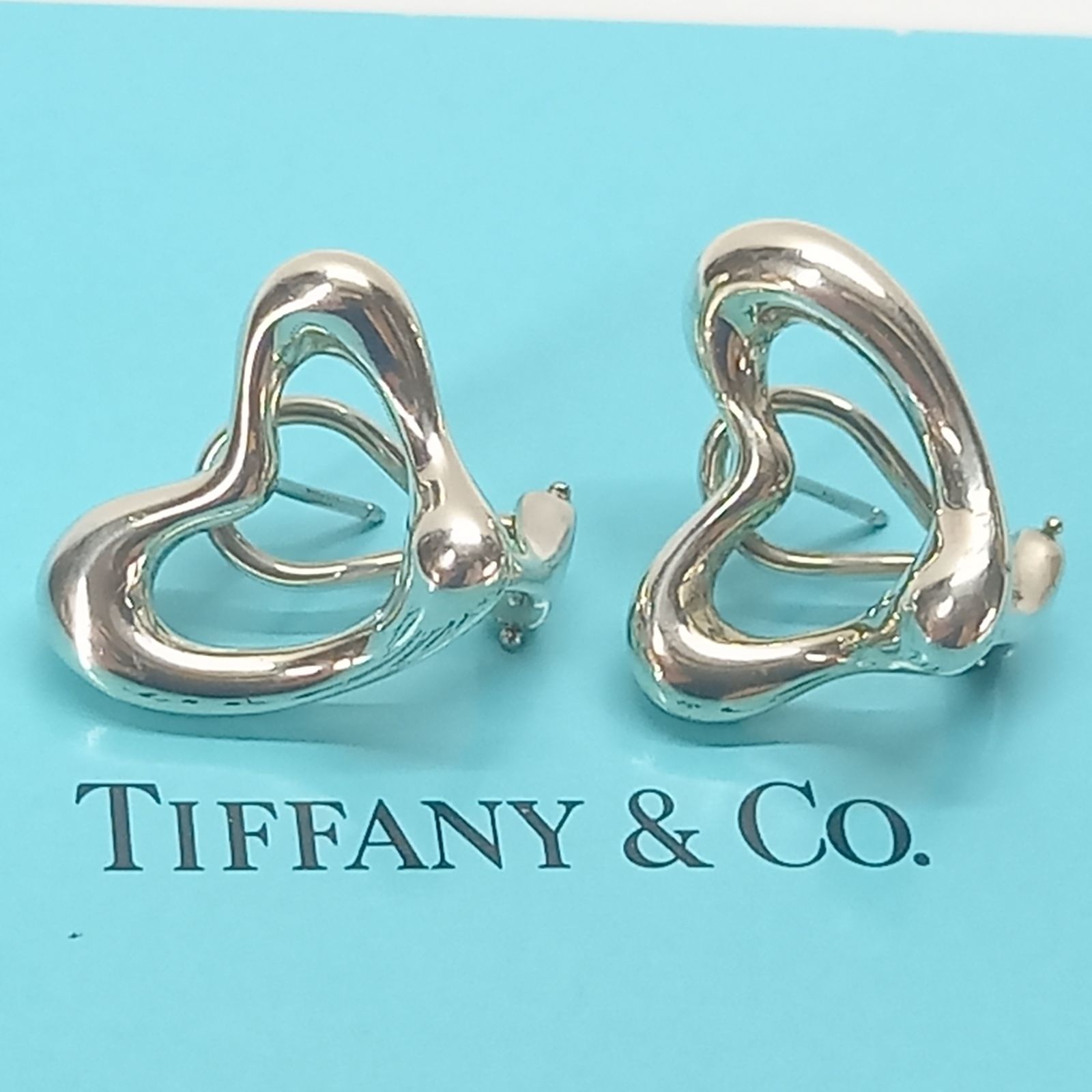 オープンハート スタッド ピアス 925シルバー TIFFANY &Co