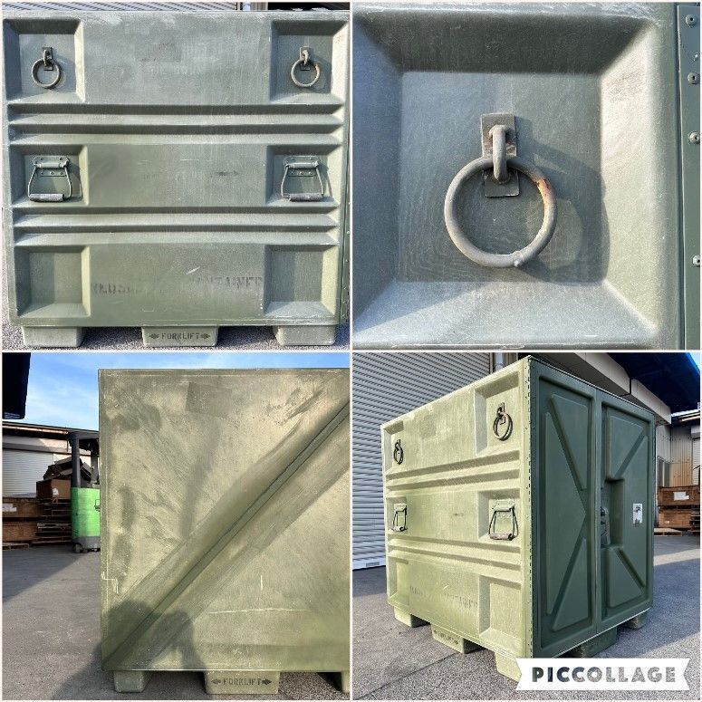 ◎米軍放出品専用棚板付きミニコンテナ 【米軍放出品】ミニ