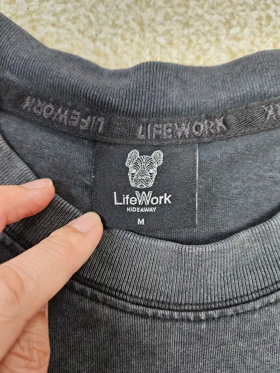 Life Work(ライフウォーク) ユニセックス 塩洗い ハーフトーン Life Work(ライフウォーク) ユニセックス 塩洗い ハーフトーン
