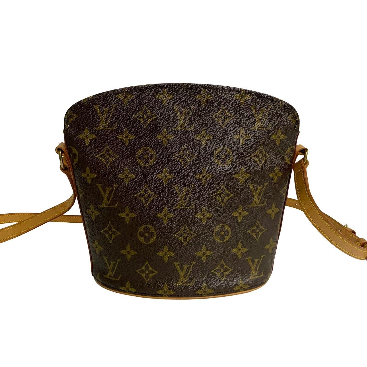 極 美品 LOUIS VUITTON ルイヴィトン ヴィンテージ ドルーオ モノグラム レザー 本革 ミニ ショルダーバッグ ポシェット ブラウン  182-6 - メルカリ