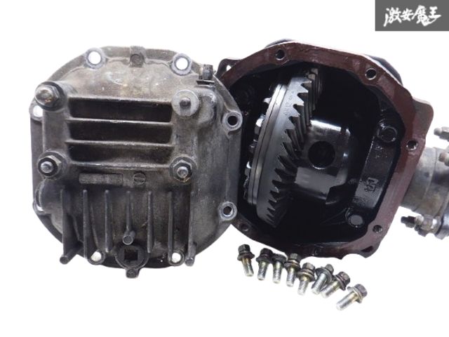 ◆実動外し◆ フィン付カバー 純正 S13 シルビア 180SX SR20DET R200 リア デフ ビスカス LSD ギア比 49 12 | 4.1 S14 S15 A31 C33 棚