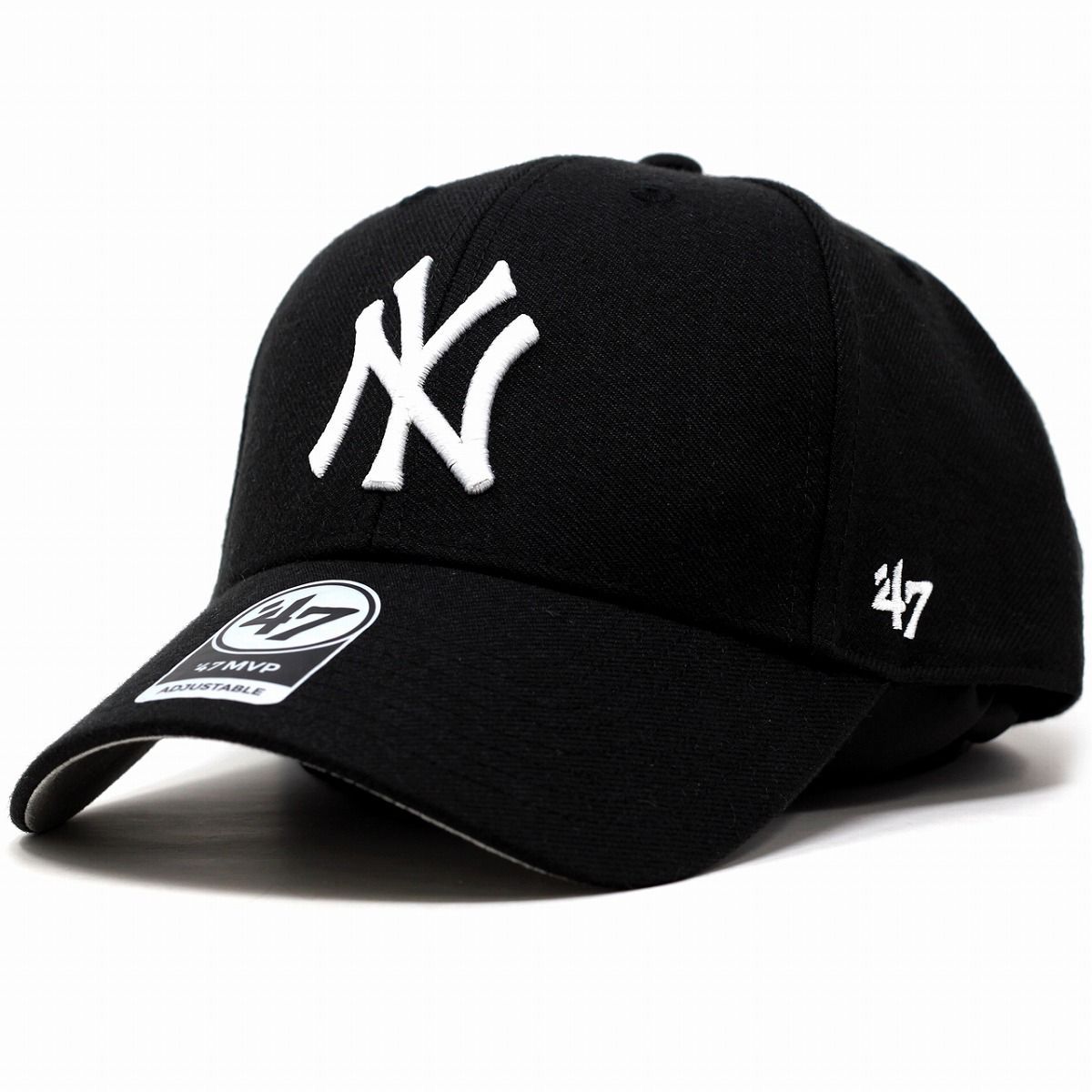 キャップ 47brand 春夏 秋冬 フォーティーセブン マジックアジャスター ツイル生地 Yankees '47 MVP BLK 【TB】