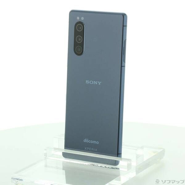 スマートフォン・携帯電話 〔品〕 Xperia 5 64GB ブルー SO-01M docomo