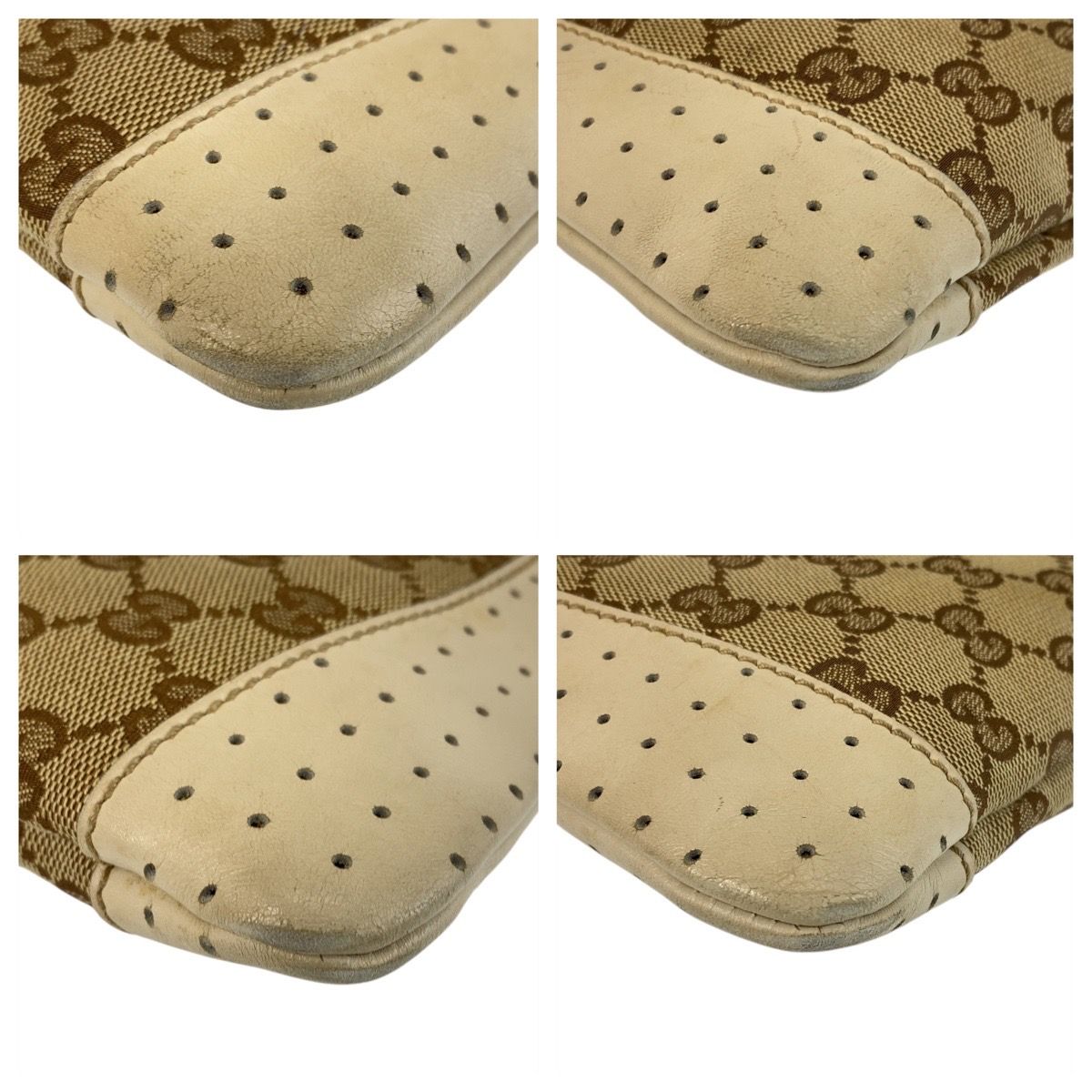 ✨極美品✨GUCCI クラッチバッグ セカンド GG レザー ベージュ ロゴ金具 GUCCI グッチ セカンドバッグ アウトレット ベージュブラック