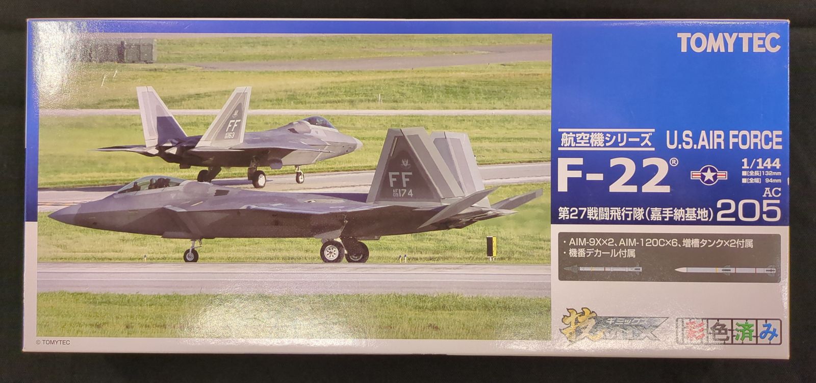 技MIX  アメリカ空軍  F-22  第27戦闘飛行隊（嘉手納基地）AC205 米空軍 F-22 第27戦闘飛行隊 (嘉手納) (プラモデル) - ホビー